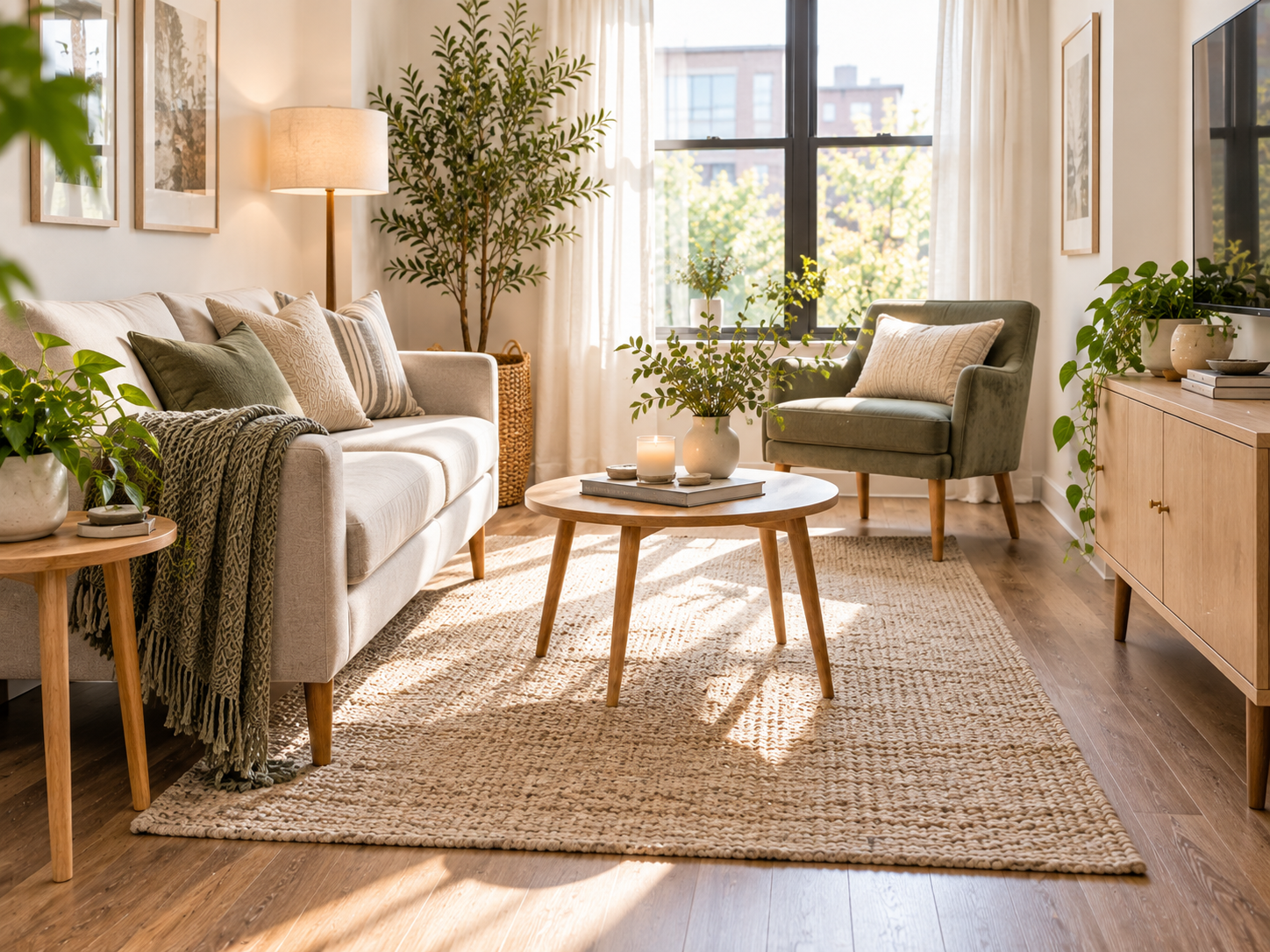 Choose furniture with visible legs