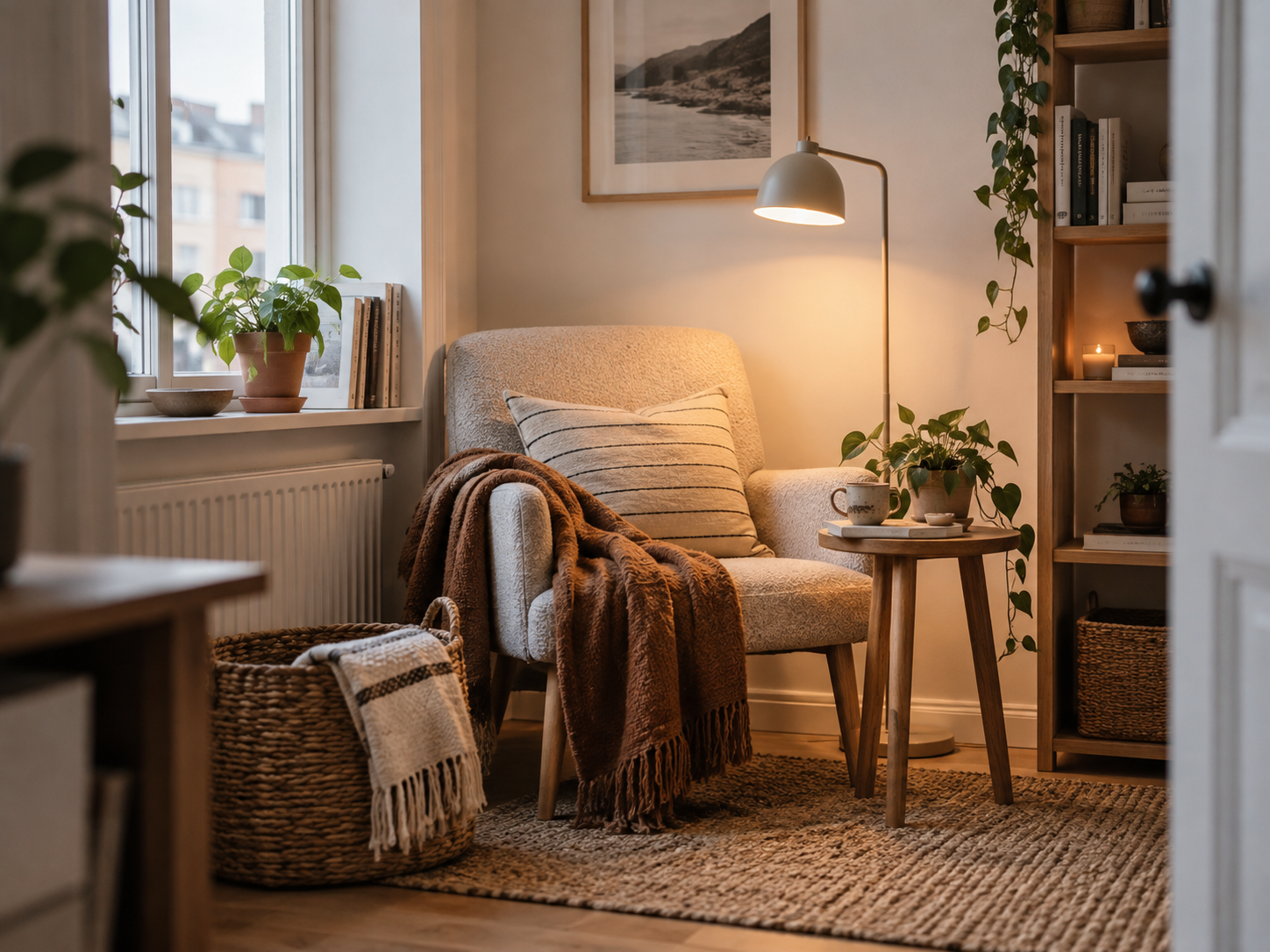 Use baskets as attractive storage