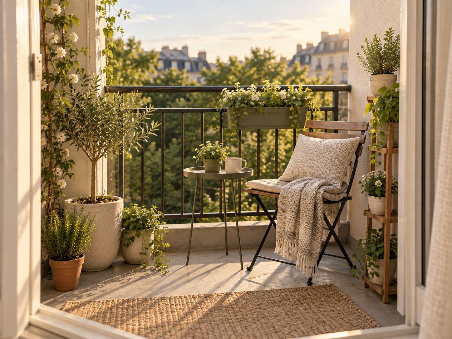 Add an outdoor rug