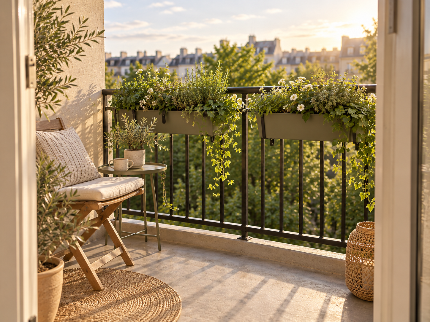Use railing planters