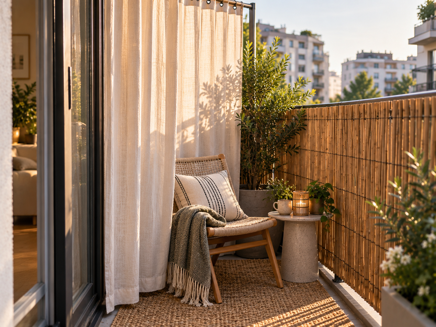 Add soft outdoor cushions