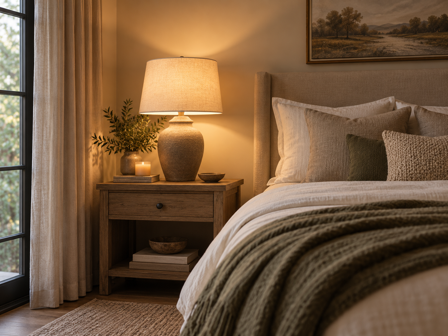 Use warm layered lighting