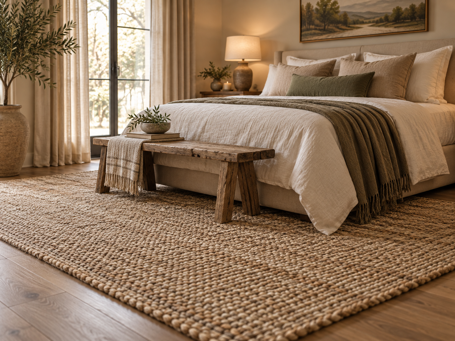 Hang curtains higher and wider