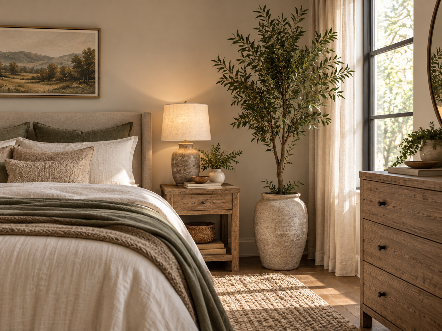 Add texture with cushions and throws