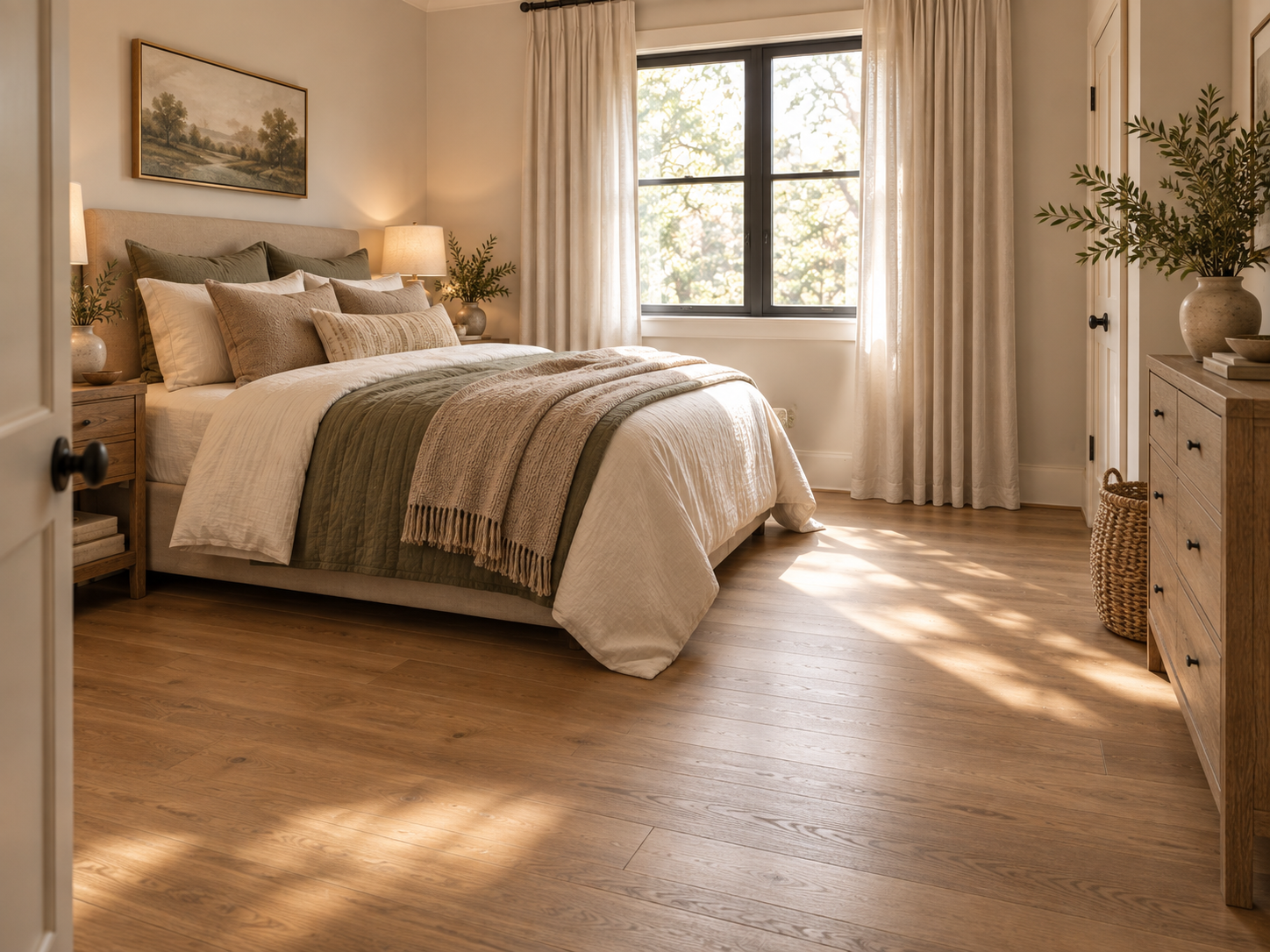 Remove anything that makes the room feel unfinished