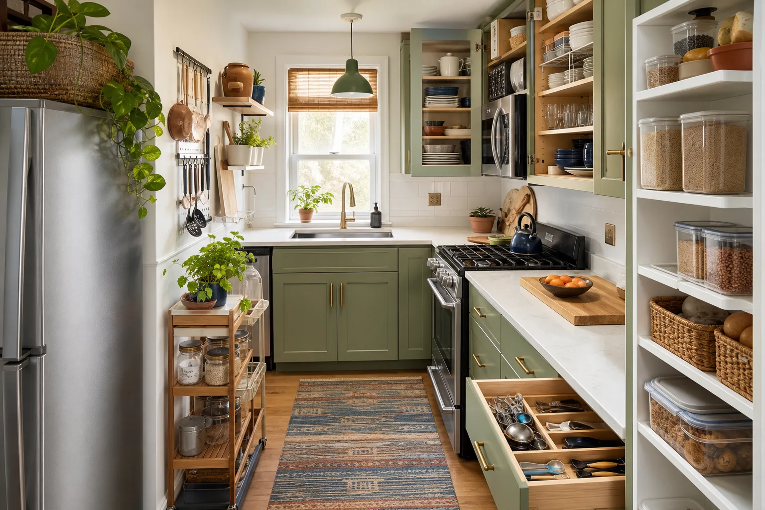 17 Small Kitchen Organization Ideas for Easier Daily Cooking