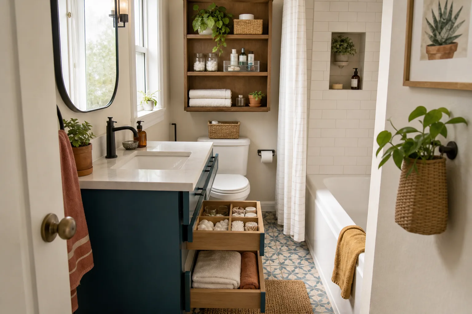 15 Small Bathroom Organization Ideas That Make a Big Difference