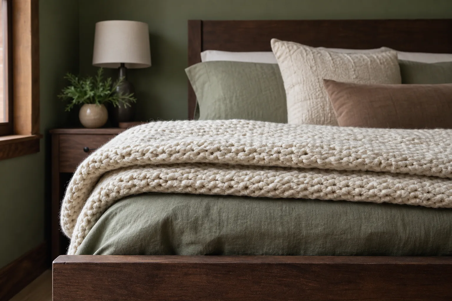 Use a fitted seasonal cover on a suitable headboard