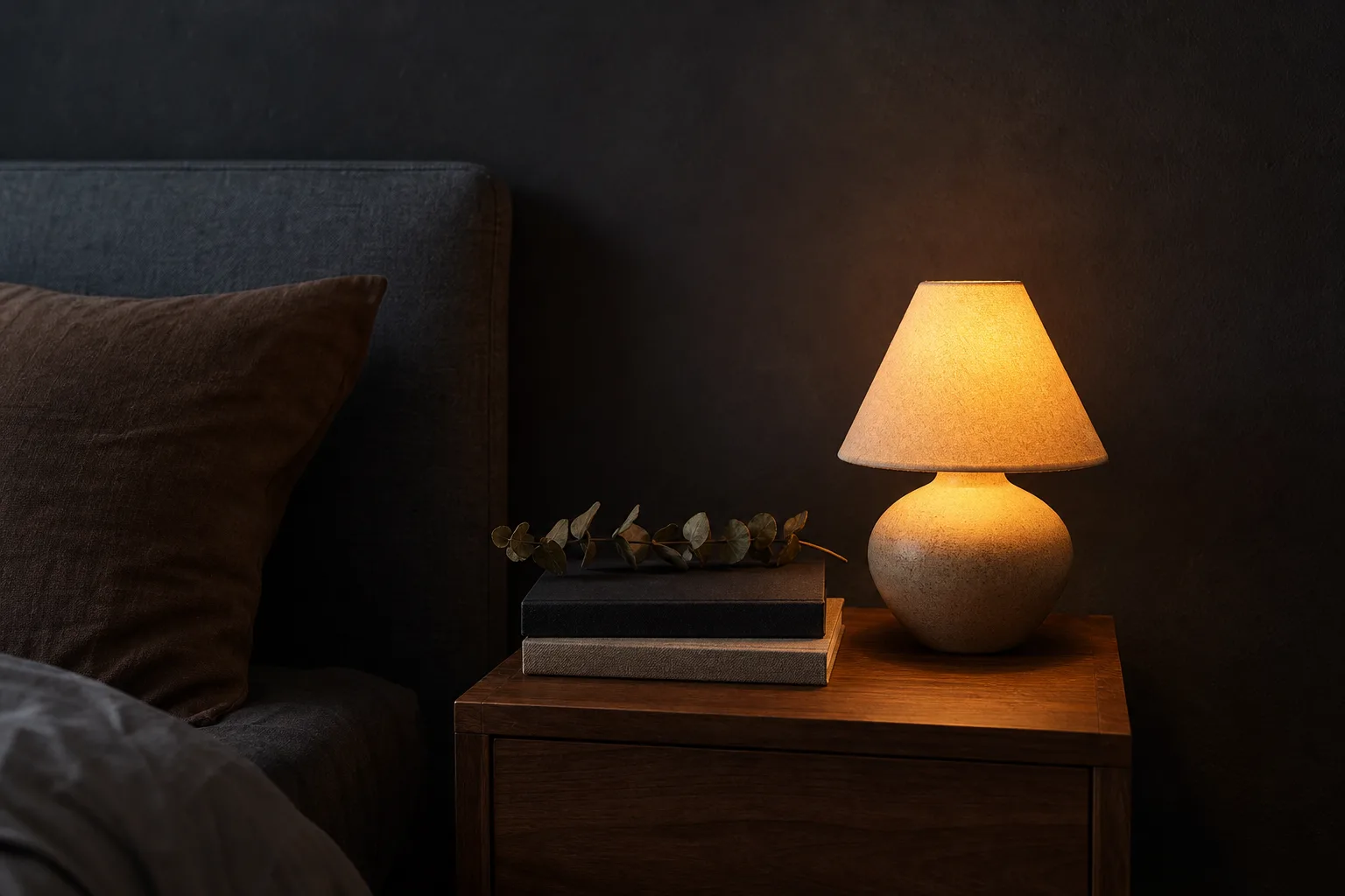 Add a small flameless glow without losing your reading light