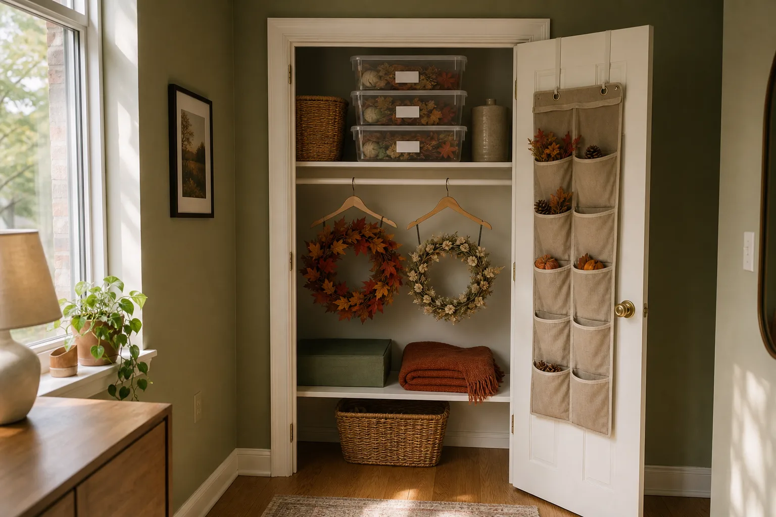 How to Store Fall and Seasonal Decor in a Small Apartment