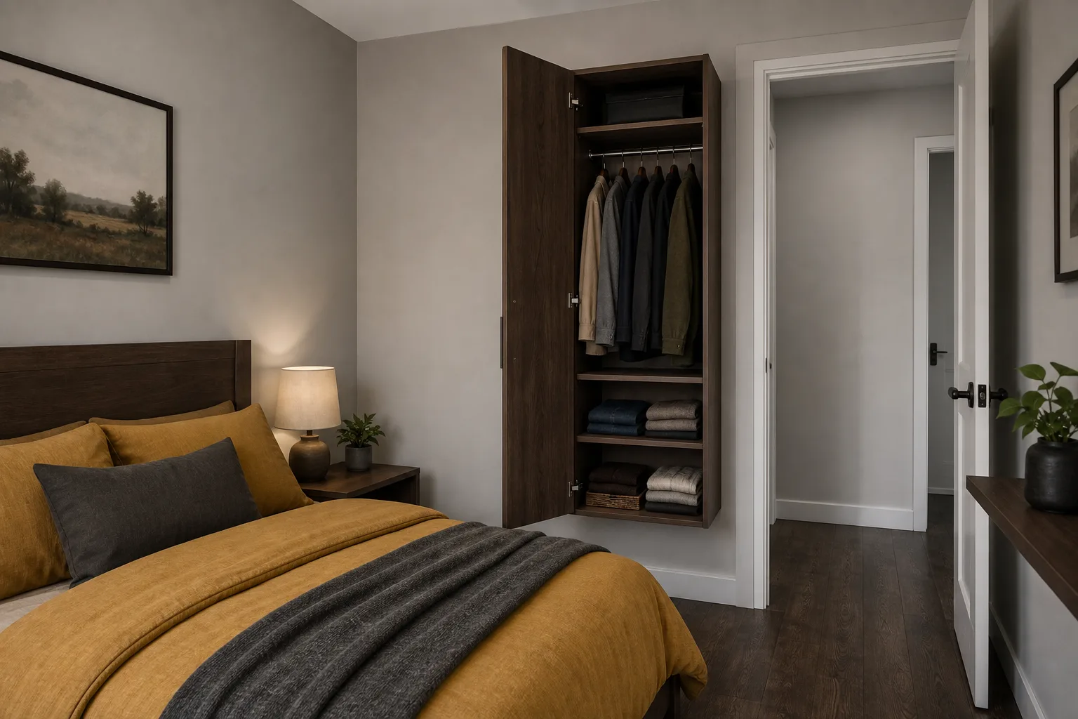 Put a small seasonal accent on a suitable wardrobe handle