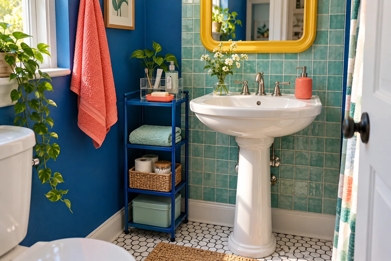 12 Small Bathroom Sink Storage Ideas When You Have No Counter Space