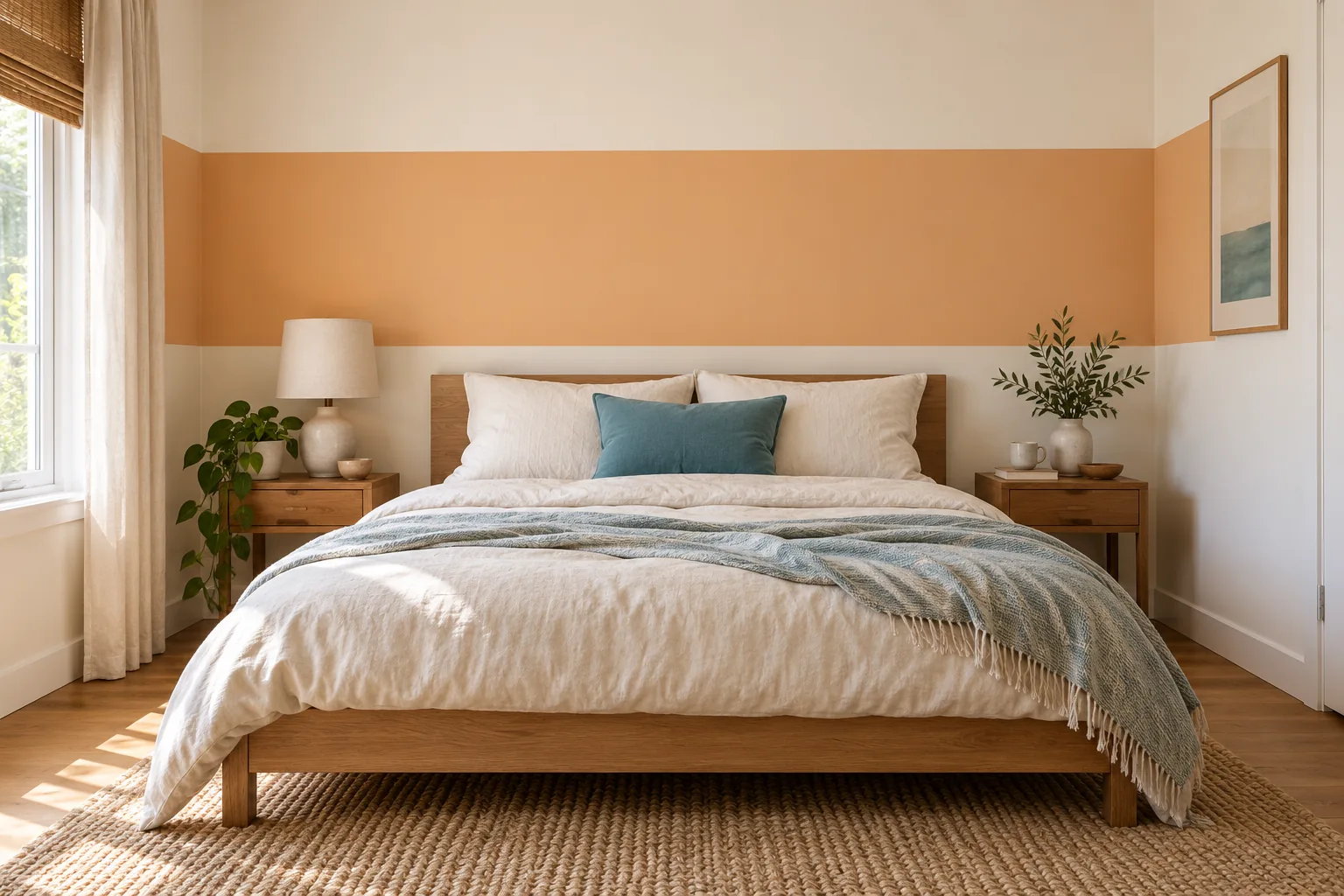 Try a broad stripe instead of a full wall