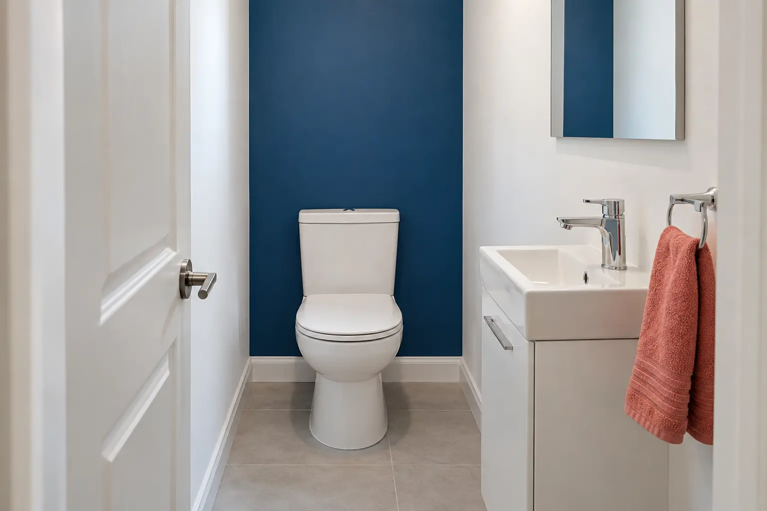 Paint one dry end wall a confident blue