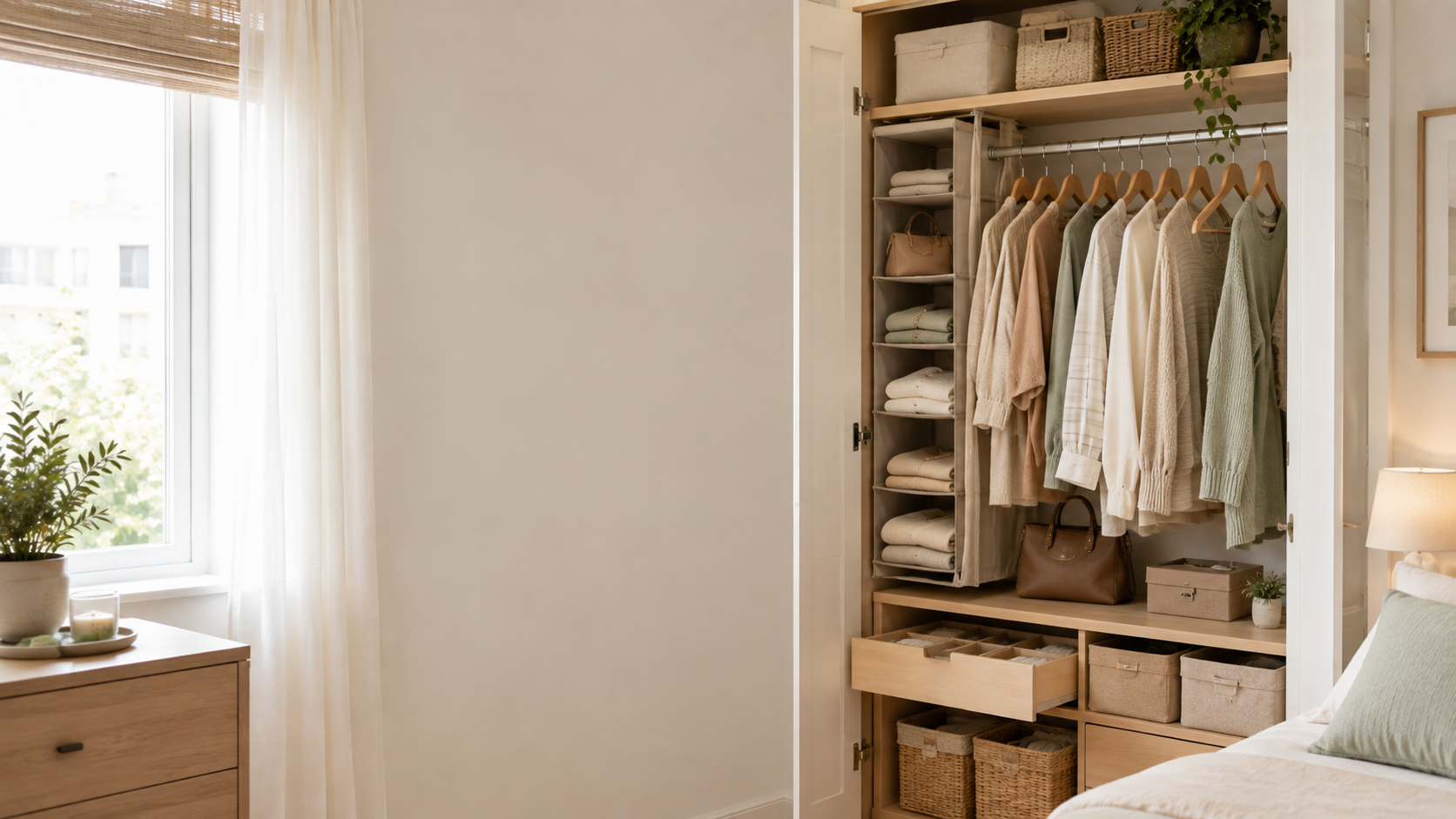 Handbag Storage in a Small Closet