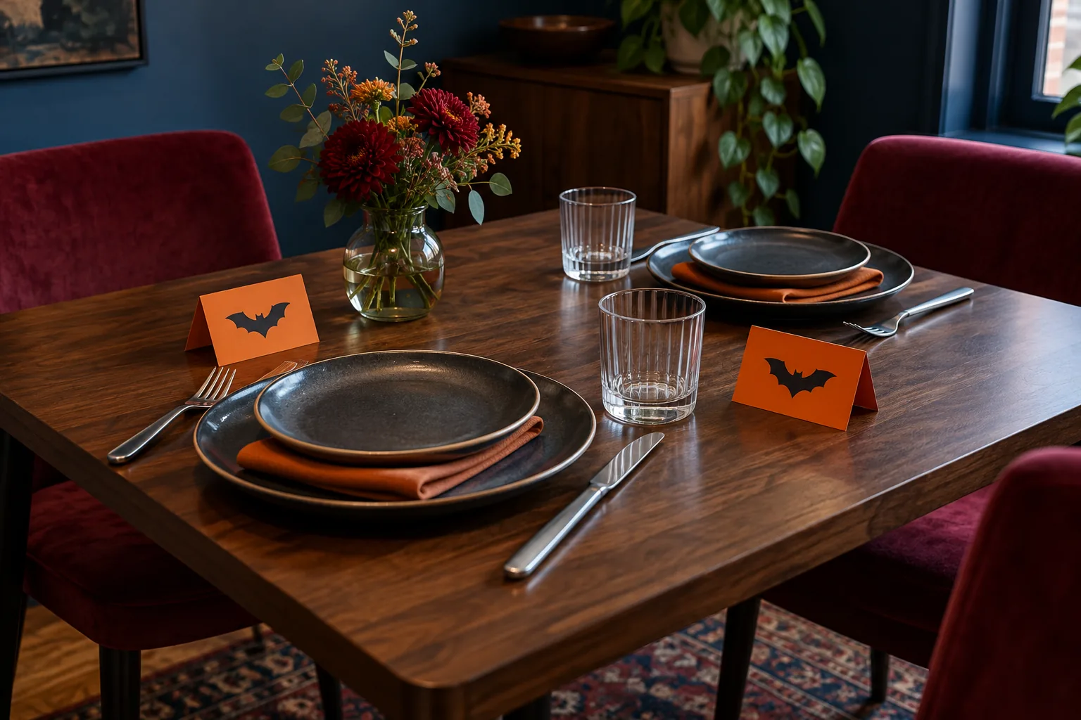 Keep Halloween place markers small and flat