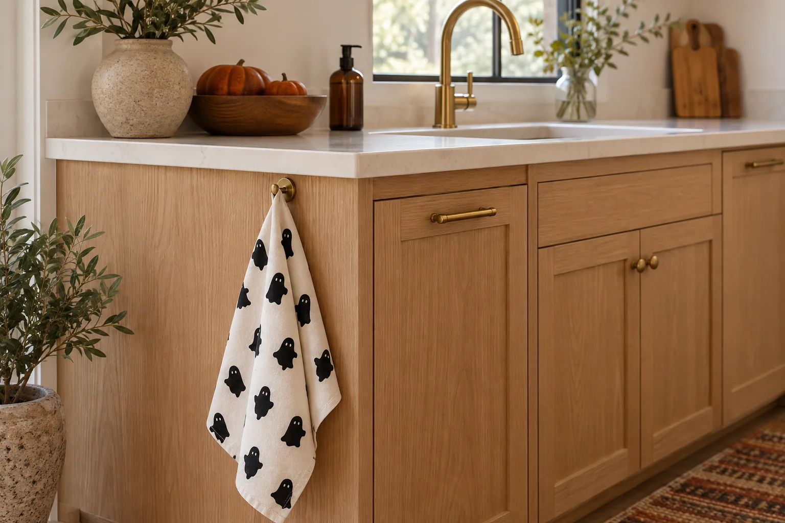 Swap one everyday towel for a Halloween pattern