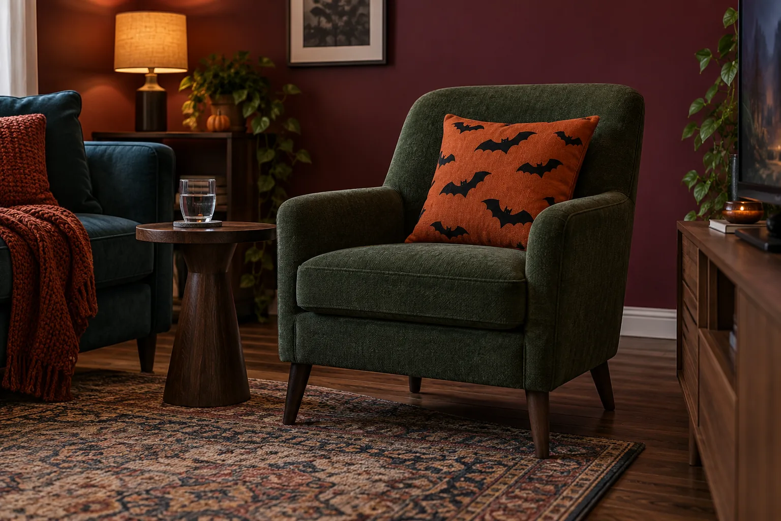 Make the spare chair feel like a deliberate seat
