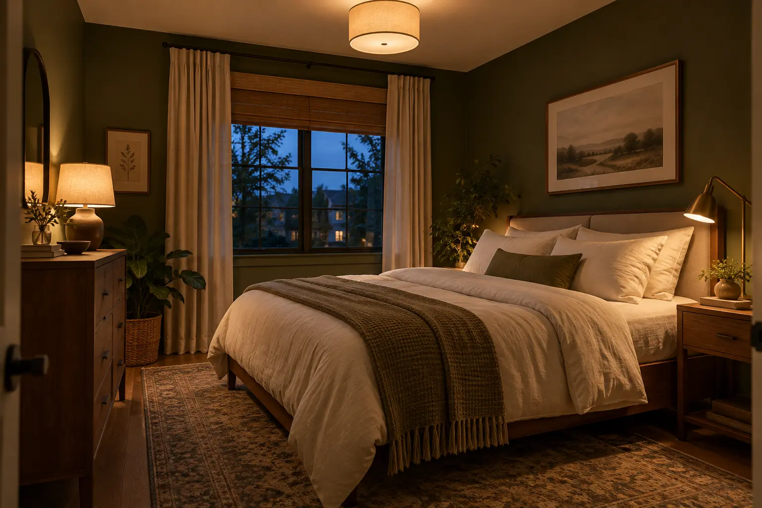 Layer warm light instead of relying on one bright ceiling fixture