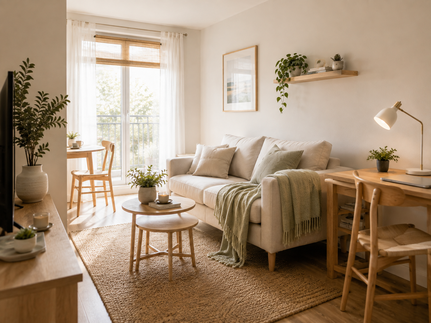 Use furniture with visible legs