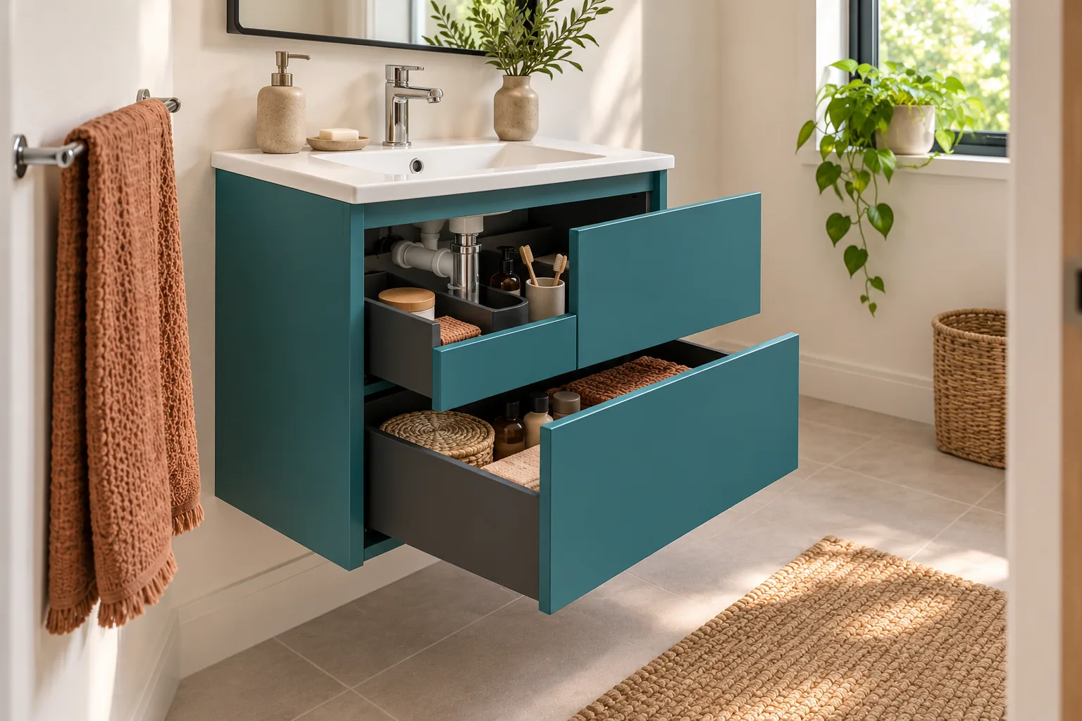 Compare wall-mounted and floor-standing forms